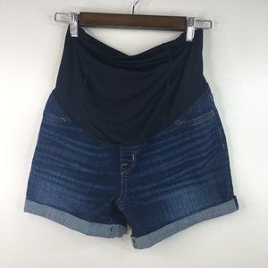 Isabel Maternity by Ingrid  & Isabel Cuffed  Denim Shorts- Size 2 / 26